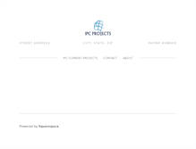 Tablet Screenshot of ipcprojects.com